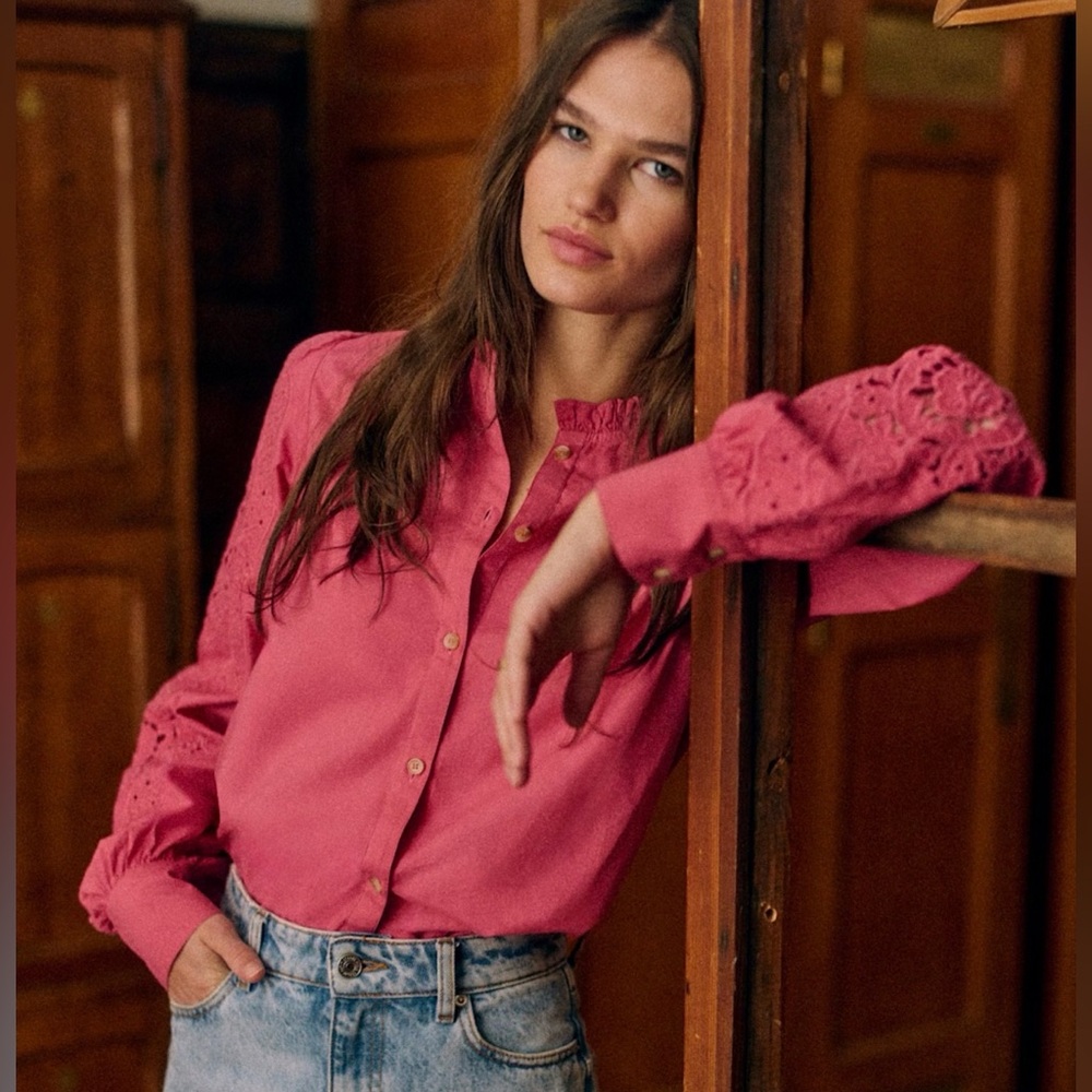 ❗️Sold❗️NWT - Sezane Zoelie shirt size EU 36 or US 4 - Picture 2 of 8